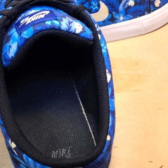 Nike SB Satire Premium Blue Canvas Floral Shoes - Picture 9 of 10